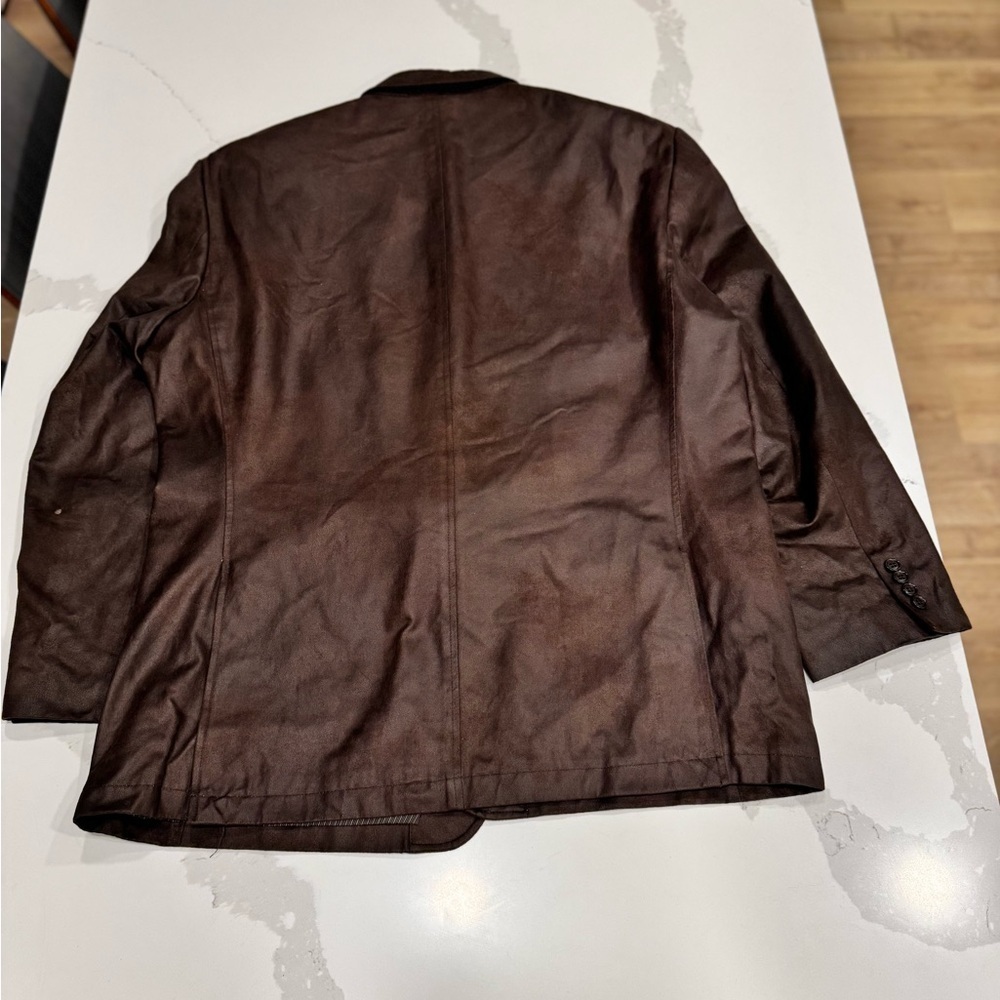 Calvin Klein Striped Brown Blazer - Picture 6 of 6